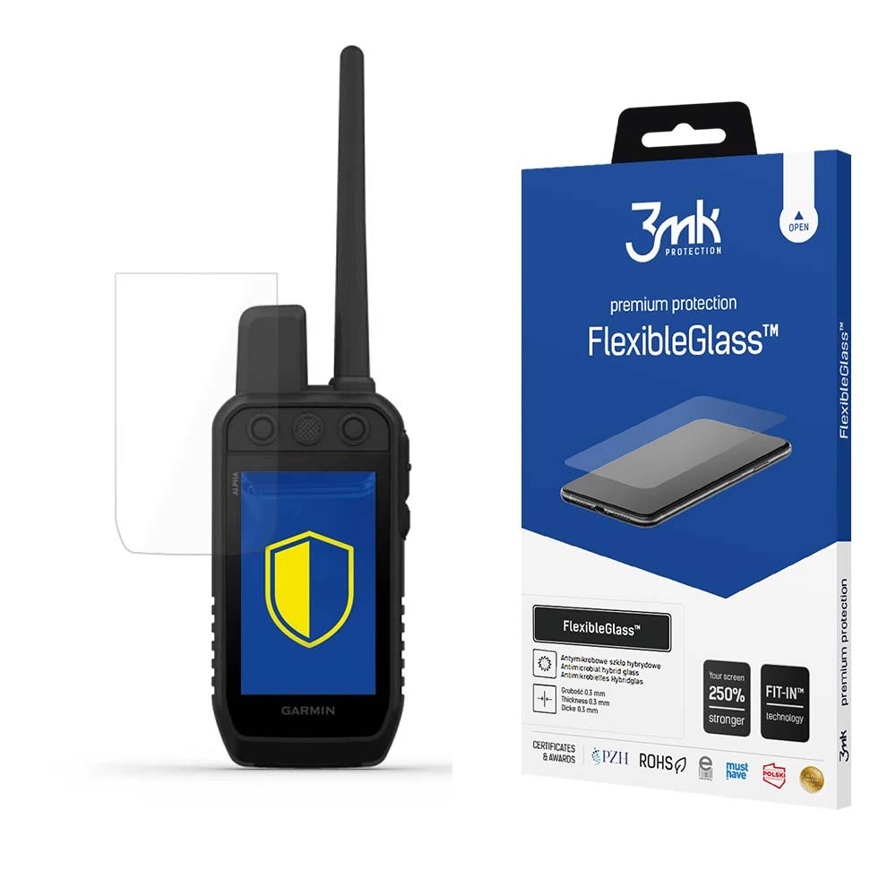 Гибридное защитное стекло 3mk FlexibleGlass для Garmin Alpha 300K