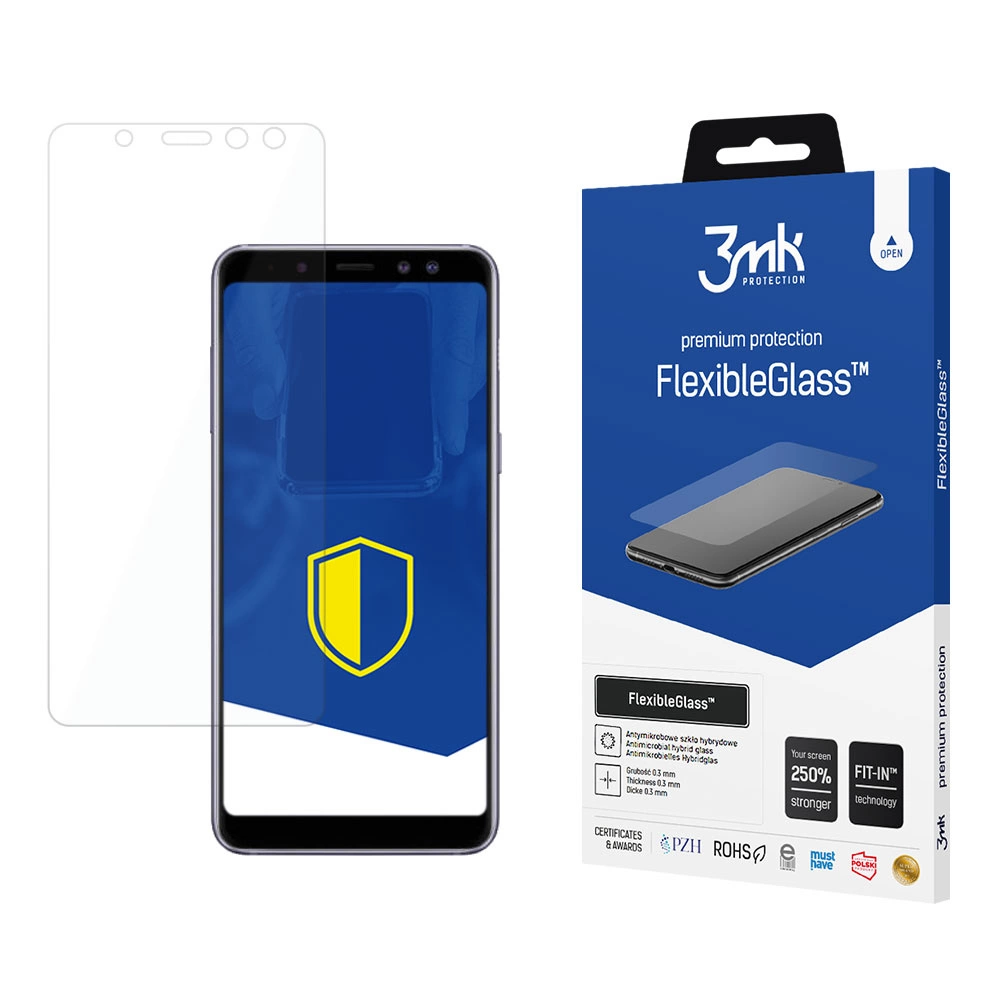 Samsung Galaxy A8 2018 3MK Flexibleglass Гибкое Стекло | Tempered Glass Screen Protector