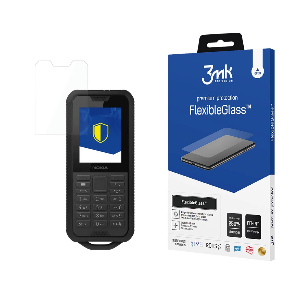 Nokia 800 Tough 3MK Flexibleglass Lokāms Aizsargstikls | Tempered Glass Screen Protector