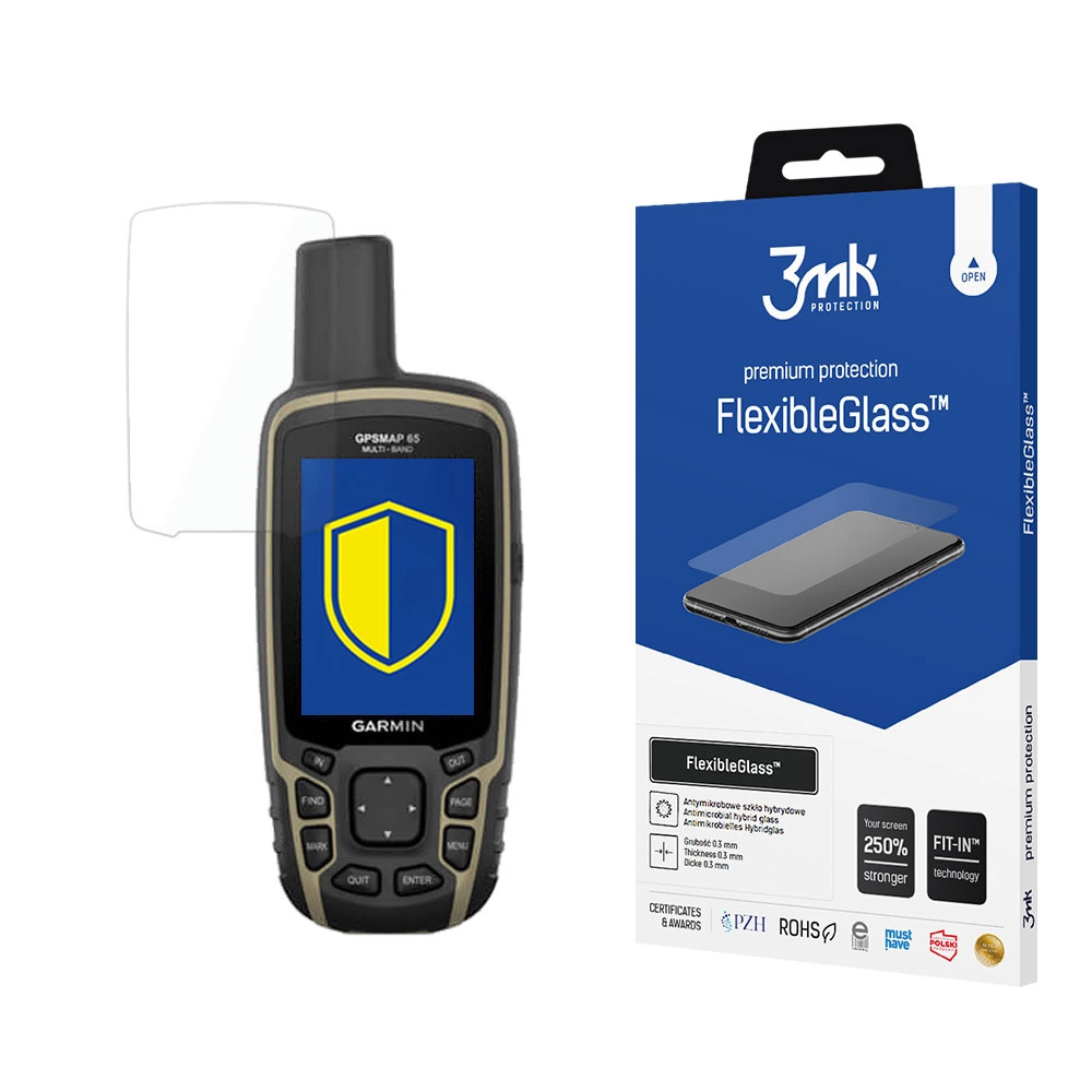 Garmin GPSMap 65 3MK Flexibleglass Гибкое Стекло | Tempered Glass Screen Protector