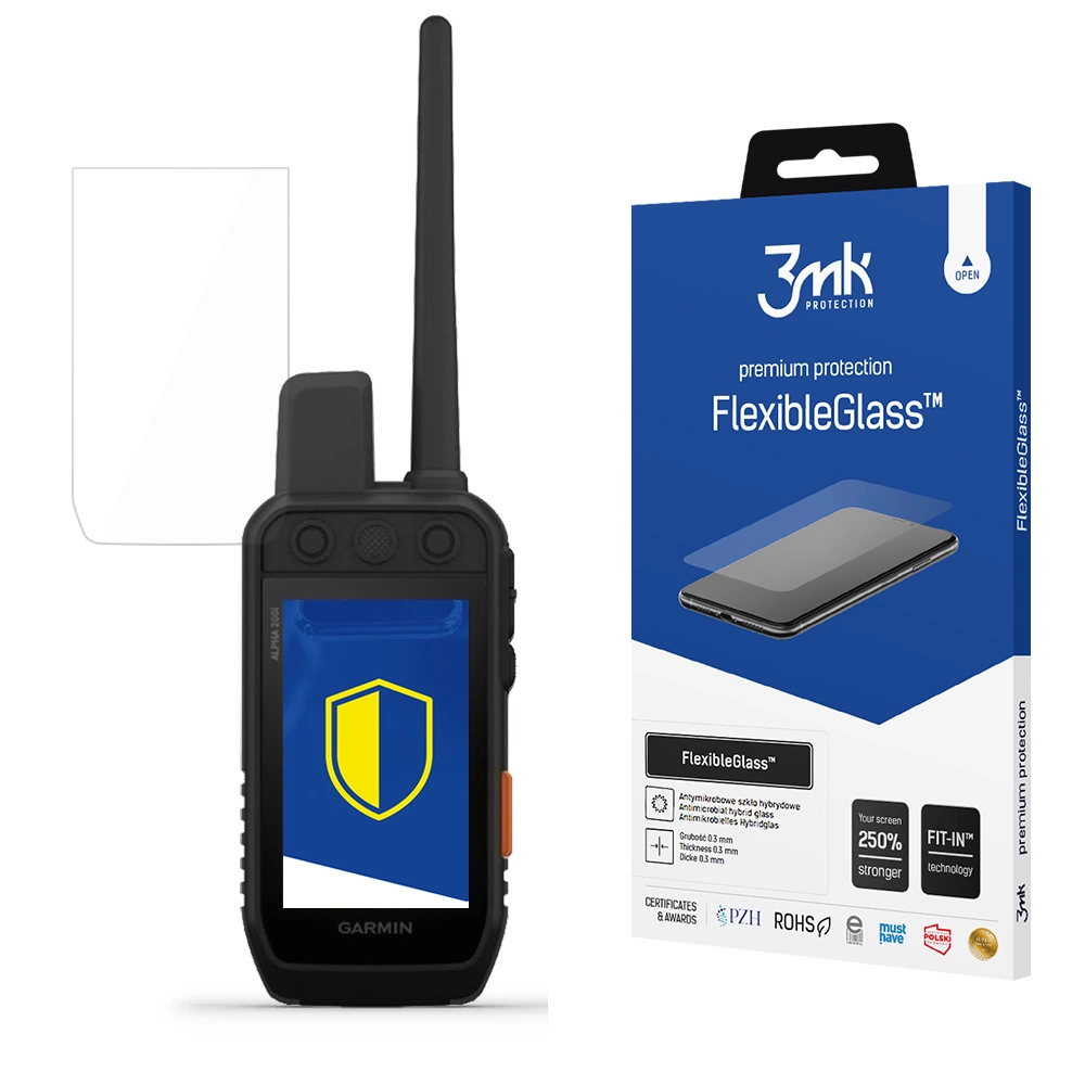 Garmin Alpha 200i 3MK Flexibleglass Tempered Glass Screen Protector