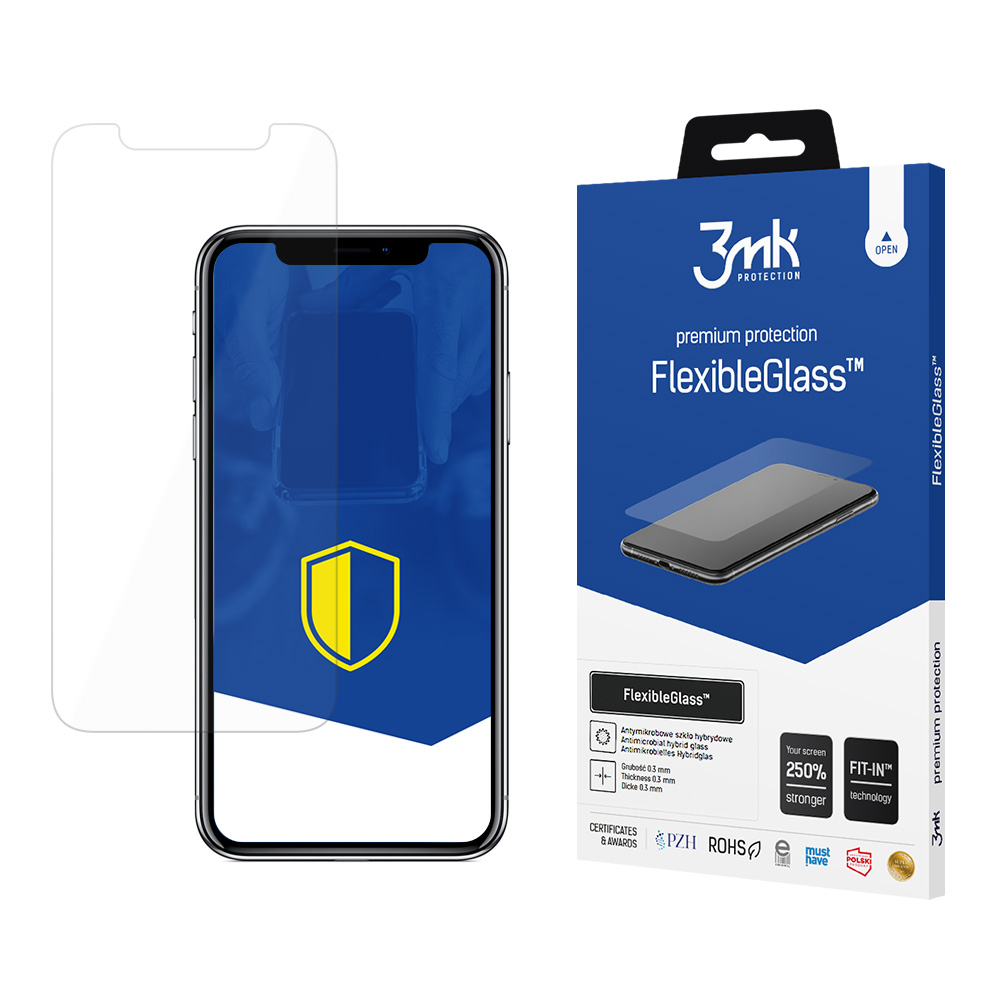 Гибридное защитное стекло 3mk FlexibleGlass для iPhone X