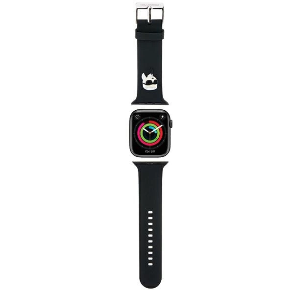 Ремешок Karl Lagerfeld для Apple Watch 38/40/41mm 3D Rubber Karl Head, черный