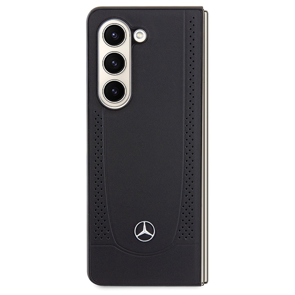Чехол Mercedes для Samsung Galaxy Z Fold 5 Leather Urban, черный