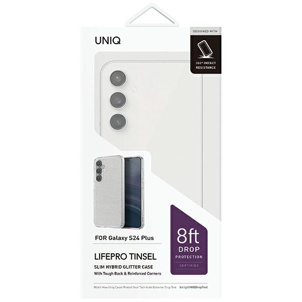 Uniq LifePro Xtreme korpuss Samsung Galaxy S24+ - caurspīdīgs un ar spīdumiem | case for transparent and glitter