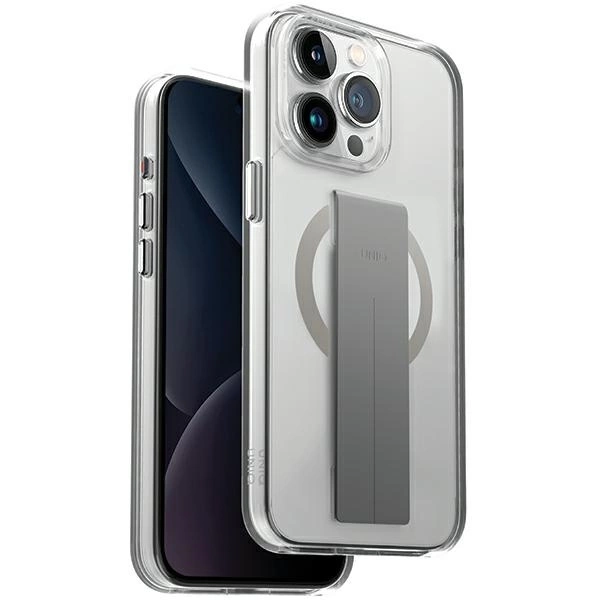 Uniq Heldro Mag Magclick uzlādes futrālis iPhone 15 Pro Max - caurspīdīgs | Charging case for transparent