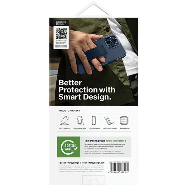 Uniq Heldro Mag Magclick Charging case for iPhone 15 Pro Max - blue