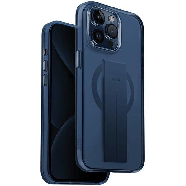 Uniq Heldro Mag Magclick lādēšanas futrālis iPhone 15 Pro - zils | Charging case for blue