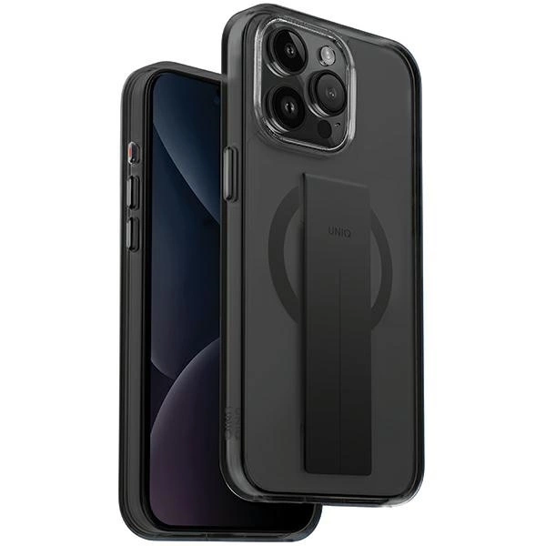 Uniq Heldro Mag Magclick lādēšanas futrālis iPhone 15 Pro - melns | Charging case for black