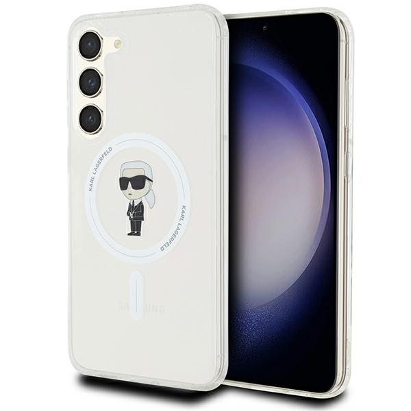 Karl Lagerfeld Samsung Galaxy S23+ vāciņš Ikonik MagSafe, caurspīdīgs
