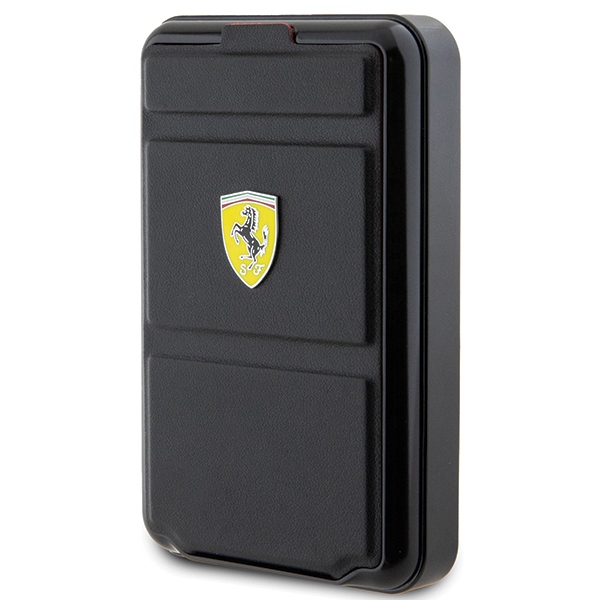 Ferrari Metal Logo MagSafe Power Bank 10000mAh with Stand - Black