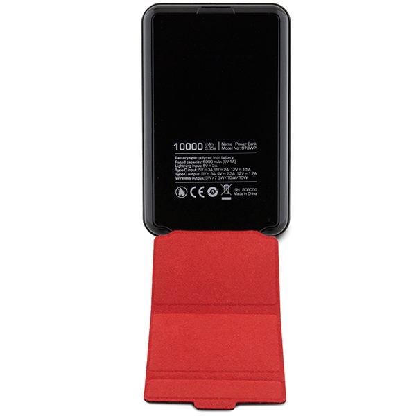 Ferrari Metal Logo MagSafe Power Bank 10000mAh with Stand - Black