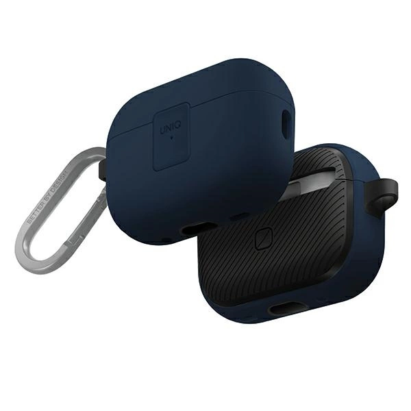 Чехол Uniq Clyde Lock для AirPods Pro 2 (2022/2023) - синий-темно-серый