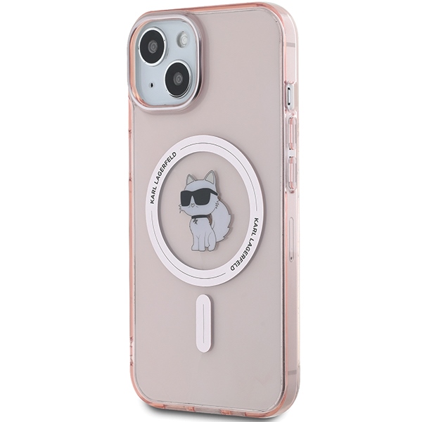 Apple iPhone 14 6.1\'\' Karl Lagerfeld IML Choupette MagSafe Cover Case, Pink | Чехол Кейс Бампер...
