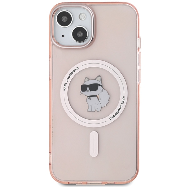 Apple iPhone 14 6.1\'\' Karl Lagerfeld IML Choupette MagSafe Cover Case, Pink | Чехол Кейс Бампер...