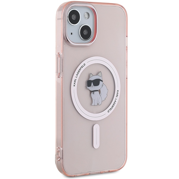 Apple iPhone 14 6.1\'\' Karl Lagerfeld IML Choupette MagSafe Cover Case, Pink | Чехол Кейс Бампер...