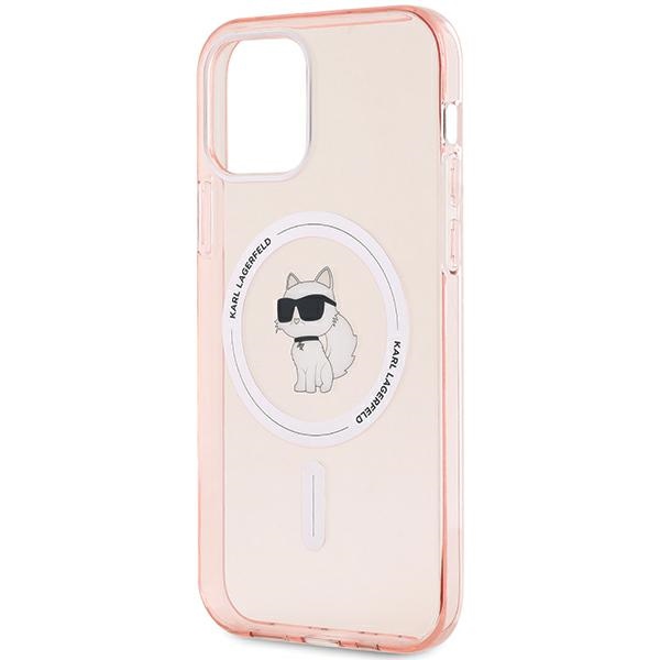 Karl Lagerfeld iPhone 12 / 12 Pro Case IML Choupette MagSafe, Pink