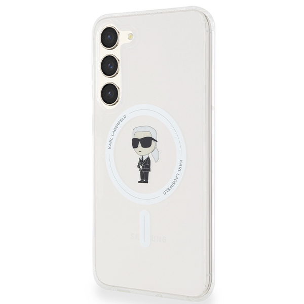 Karl Lagerfeld Samsung Galaxy S24+ vāciņš IML Ikonik MagSafe, caurspīdīgs