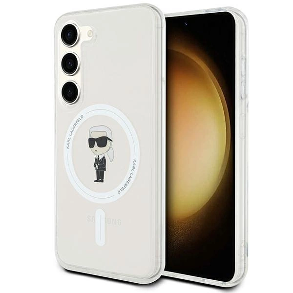 Karl Lagerfeld Samsung Galaxy S24 vāciņš IML Ikonik MagSafe, caurspīdīgs