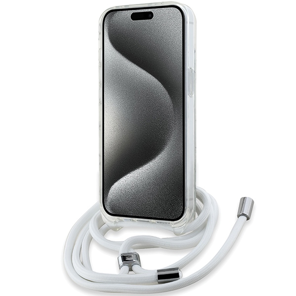 Karl Lagerfeld iPhone 14 / 13 / 15 Case IML Choupette Head & Cord MagSafe, Transparent