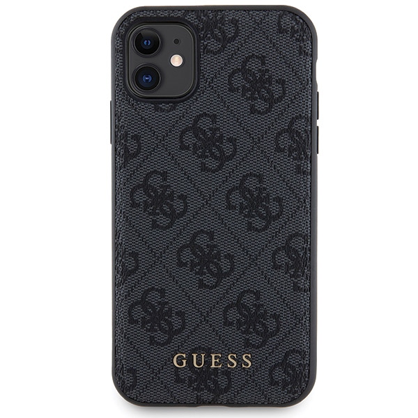 Apple iPhone 11 6.1\'\' Guess 4G Metal Logo + 5000mAh MagSafe Power Bank Case Cover, Black