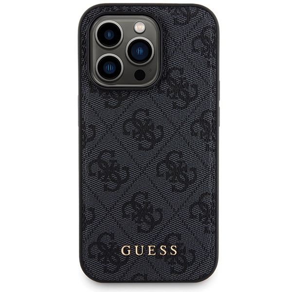 Apple iPhone 14 Pro Max 6.7\'\' Guess 4G Metal Logo + 5000mAh MagSafe Power Bank Case Cover, Black | Telefona Maciņš...