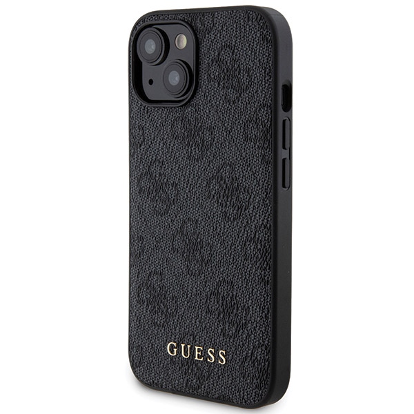 Apple iPhone 15 6.1\'\' Guess 4G Metal Logo + 5000mAh MagSafe Power Bank Case Cover, Black | Telefona Maciņš Vāks...