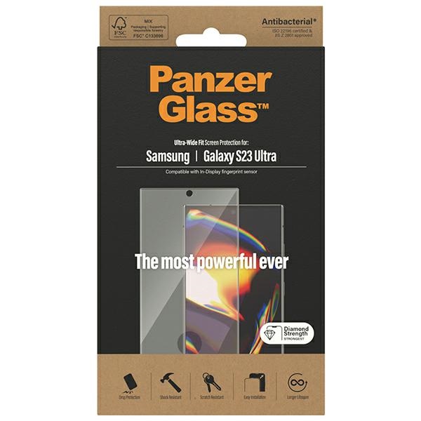 Закаленное стекло PanzerGlass Ultra-Wide Fit для Samsung Galaxy S23 Ultra S918