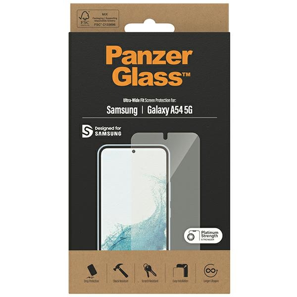 PanzerGlass Ultra-Wide Fit tempered glass for Samsung Galaxy A54 5G