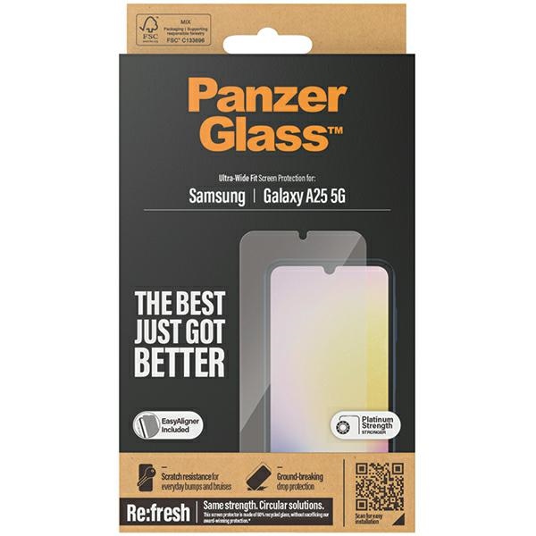 Закаленное стекло PanzerGlass Ultra-Wide Fit для Samsung Galaxy A25 5G