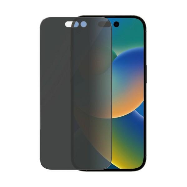 PanzerGlass Ultra-Wide Fit Tempered Glass Antibacterial Privacy with Positioner for iPhone 14 Pro