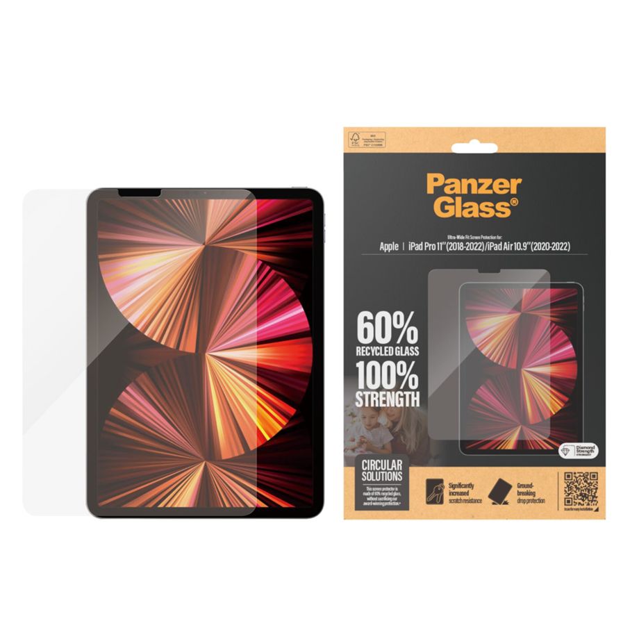 Защитное стекло PanzerGlass Ultra-Wide Fit для iPad Pro 11\" / Air 10.9\"
