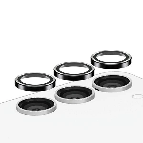 PanzerGlass Hoops Camera aizsardzība priekš Samsung Galaxy S23 FE - ar melnu rāmi | protection for with black frame