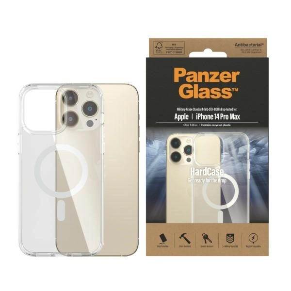 PanzerGlass HardCase ar MagSafe antibakteriālo militāro kategoriju sertificēts apvalks iPhone 14 Pro Max -...