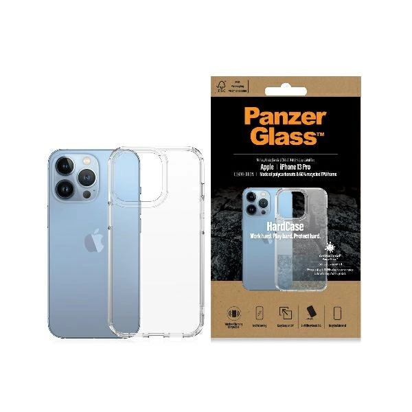 PanzerGlass HardCase antibakteriāls militāri sertificēts apvalks iPhone 13 Pro - caurspīdīgs | antibacterial...