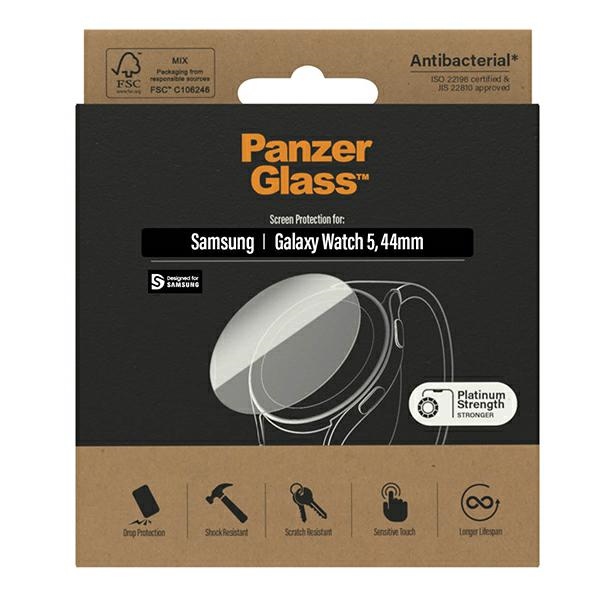 Защитное стекло PanzerGlass для Samsung Galaxy Watch 5 44мм, антибактериальное