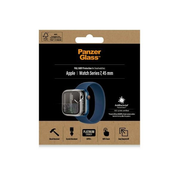 Чехол PanzerGlass Full Body для Apple Watch 7 / 8 45 mm, прозрачный