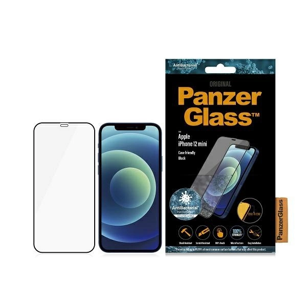 Apple iPhone 12 mini 5.4'' PanzerGlass E2E Super+ Microfracture Aizsargstikls uz Visu Ekrānu | PanzerGlass Tempered...