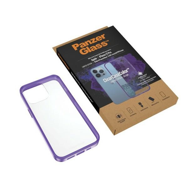 PanzerGlass iPhone 13 Pro vāciņš ClearCase, caurspīdīgs violets