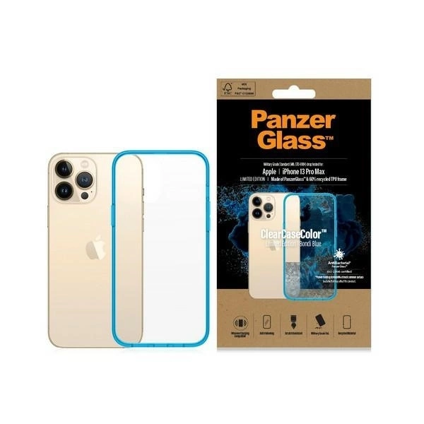 PanzerGlass iPhone 13 Pro Max vāciņš ClearCase, caurspīdīgi zils