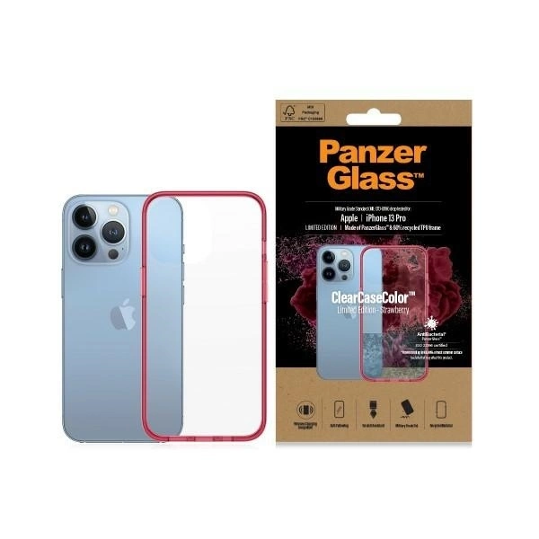 Чехол PanzerGlass для iPhone 13 Pro ClearCase, прозрачно-розовый