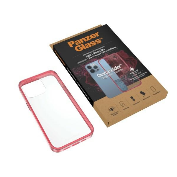 PanzerGlass iPhone 13 Pro vāciņš ClearCase, caurspīdīgi rozā