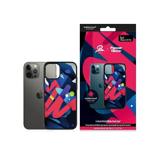 Apple iPhone 12 / 12 Pro 6.1'' PanzerGlass ClearCase Antibacterial Mikael B Limited Artist Edition Case Cover,...