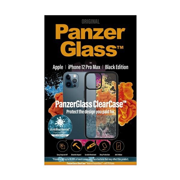 PanzerGlass iPhone 12 Pro Max vāciņš ClearCase, caurspīdīgs / melns