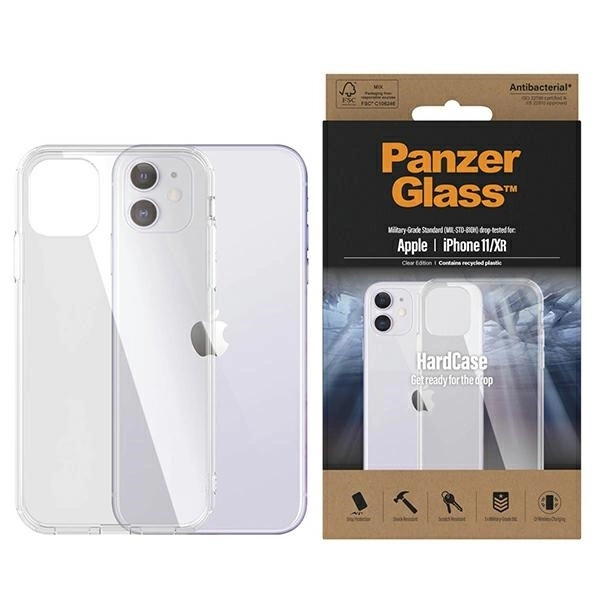 Apple iPhone 11 6.1'' PanzerGlass ClearCase Antibacterial Military Grade Certified Case Cover, Transparent | Чехол...