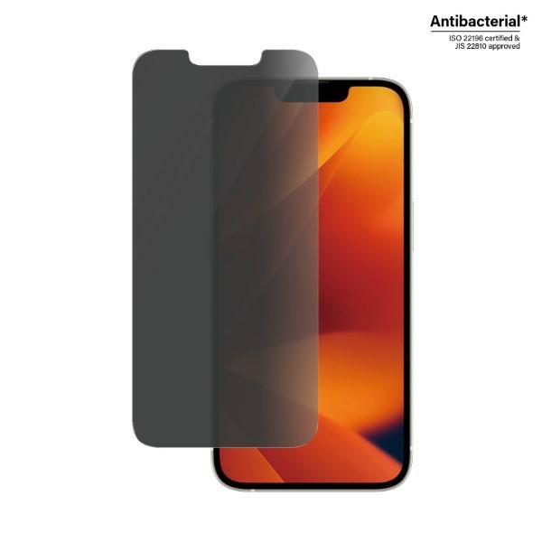 Антибактериальное стекло PanzerGlass Classic Fit Privacy для iPhone 14/13 Pro/13