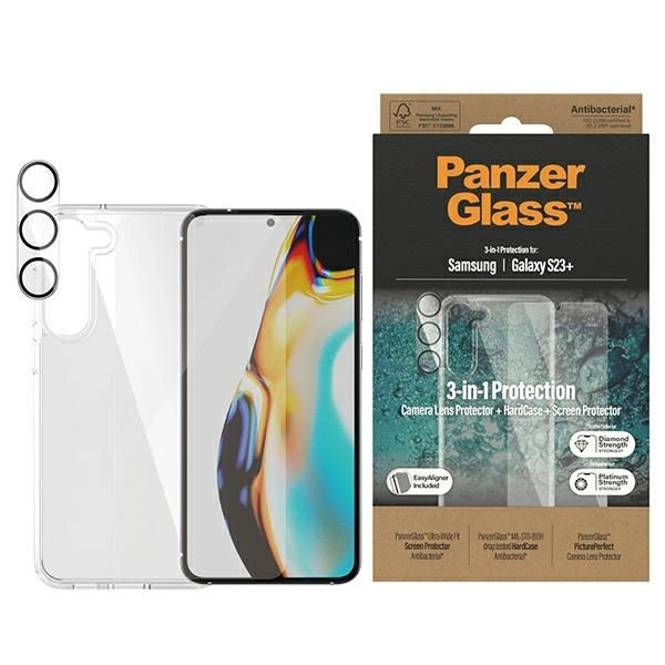 PanzerGlass Bundle 3 в 1 комплект прозрачный чехол + фольга крышка камеры...