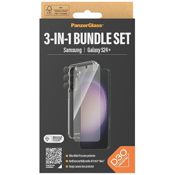 PanzerGlass 3in1 Protection Bundle for Samsung Galaxy S24+