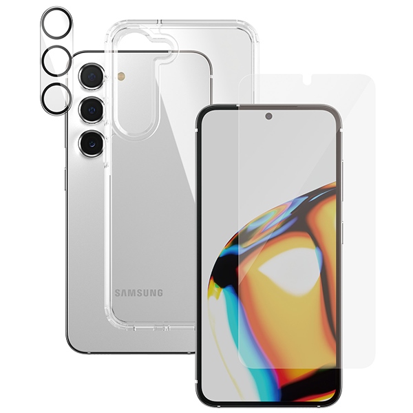PanzerGlass 3-in-1 Protection Bundle for Samsung Galaxy S23, Transparent