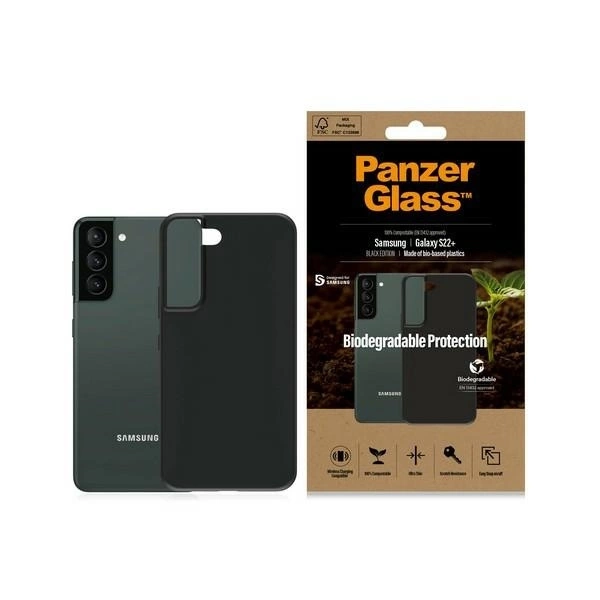 PanzerGlass Samsung Galaxy S22+ vāciņš Biodegradable Case, melns